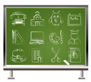 School and education objects - vector illustration