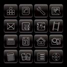 Line Mobile Phone and Computer icon - Vector Icon Set