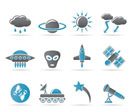 Astronautics and Space and univerce Icons - Vector Icon Set