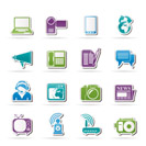 Communication and Technology icons - Vector Icon Set