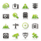Map, navigation and Location Icons -vector icon set