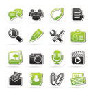 Chat Application and communication Icons - vector icon set