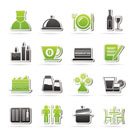 Restaurant, cafe and bar icons- vector icon set
