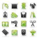 Bathroom and Personal Care icons- vector icon set 2