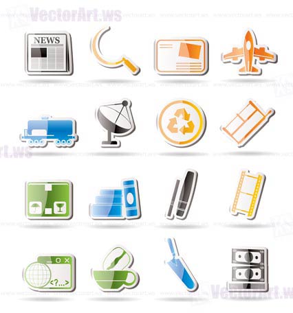 Simple Business and industry icons - Vector Icon set 2