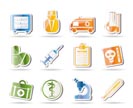 Medical and healthcare Icons - Vector Icon Set