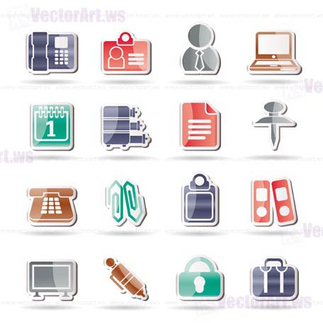 Business and Office icons - vector icon set