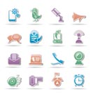 Mobile Phone and communication icons - vector icon set