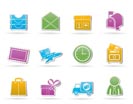 Post, correspondence and Office Icons - vector icon set