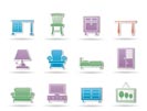 Home Equipment and Furniture icons - vector icon set