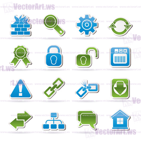 Internet and web site icons - vector icon set