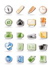 Simple Office tools icons - vector icon set 2