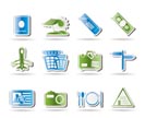 Simple Travel and trip Icons- Vector Icon Set