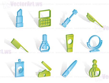 beauty,cosmetic and make-up icons - vector icon set