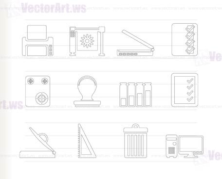 Print industry Icons - Vector icon set