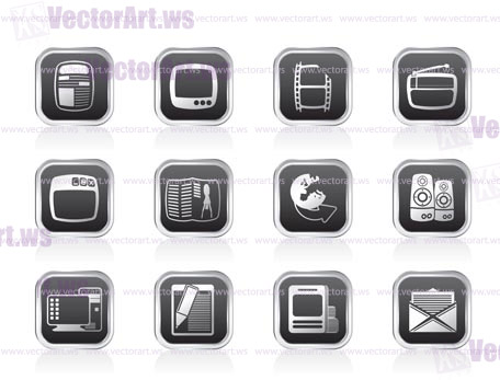 Media icons - Vector Icon Set