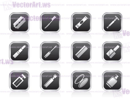 Make-up icon set, Health and beauty icons