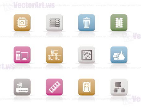 Computer and website icons - vector icon set