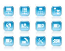 Network, Server and Hosting icons - vector icon set