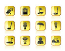 golf and sport icons - vector icon set