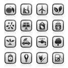 Green, Environment and ecology Icons - vector icon set