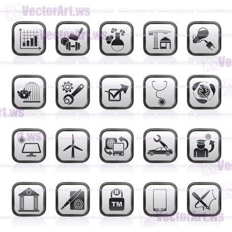 Internet and Website Portal icons - vector icon set