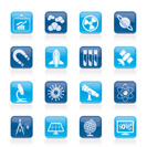 science, research and education Icons - Vector Icon set