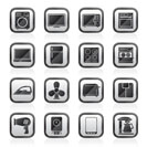 home appliance icons - vector icon set