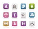Surveillance and Security Icons - vector icon set