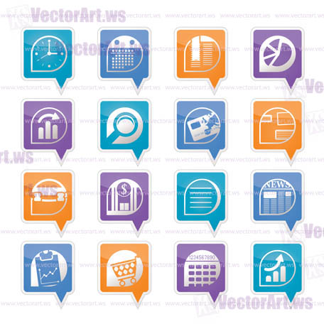 Business and Office  Internet Icons - Vector Icon Set