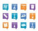 Home objects and tools icons - vector icon set