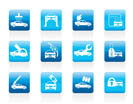 car and automobile service icon - vector icon set
