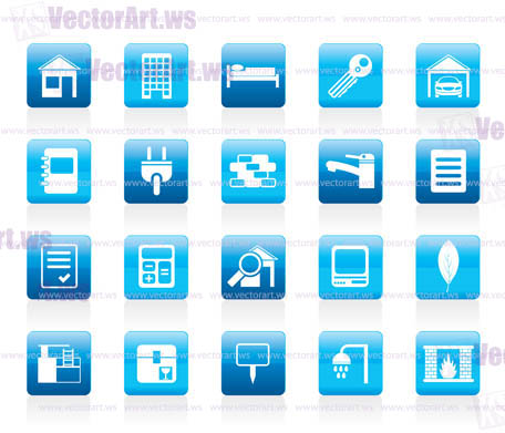 Real Estate and building icons - Vector Icon Set