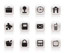 Simple Business and office icons - vector icon set