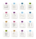 Business and Office Realistic Internet Icons - Vector Icon Set 3