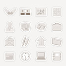 Simple Business and office icons - Vector Icon Set