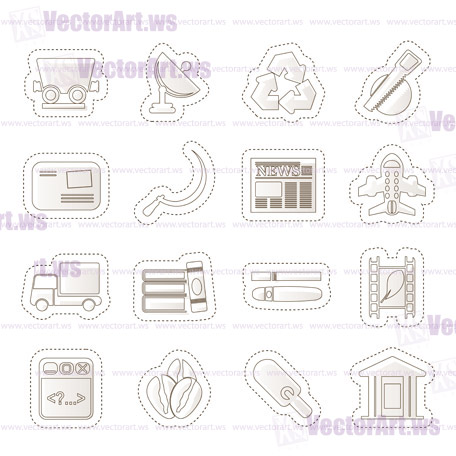 Business and industry icons - Vector Icon set 2