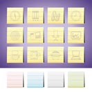 Business and Office tools icons  vector icon set