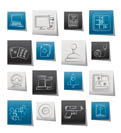 Computer Games tools and Icons - vector icon set Computer Games tools and Icons - vector icon set