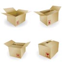 shipping box vector and Box Icon and Signs