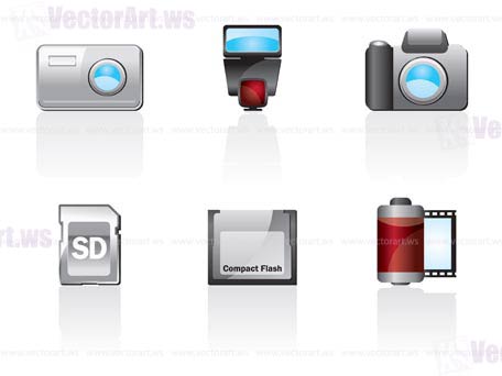 Photo Icon Set One. Easy To Edit Vector Image