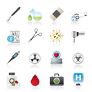 Medicine and hospital equipment icons - vector icon se