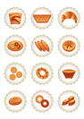 Bakery icons set - vector illustration