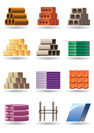 Building and constructions materials - vector illustration