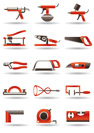 Construction and building manual tools - vector illustration