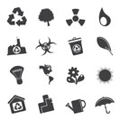 Silhouette Business and office  Icons  vector icon set