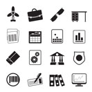 Silhouette Business and Office Icons - Vector Icon Set 2