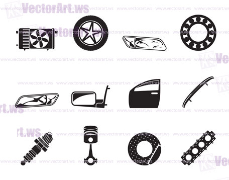 Silhouette Building and Construction Tools icons - Vector Icon Set