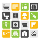 Silhouette Construction and building equipment Icons - vector icon set 2