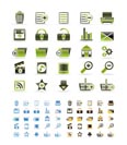 25 Detailed Internet Icons - Vector Icon Set  - 3 colors included